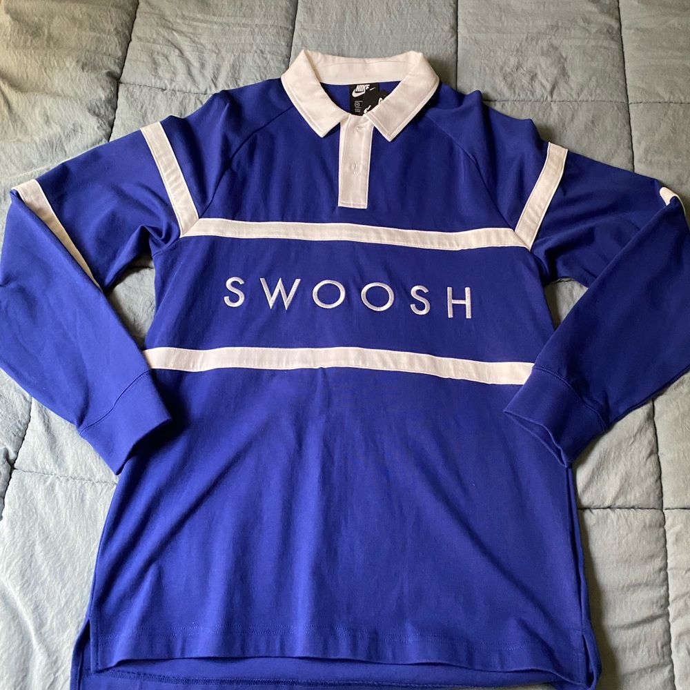 Nike Men’s Swoosh Rugby Polo Size Medium